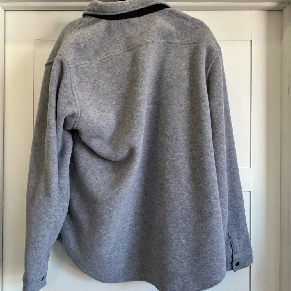 Burton men’s Hearth Fleece Shirt gray size XL